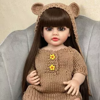 55 см силиконовая кукла Бетти для всего тела, водонепроницаемая кукла для маленьких девочек, принцесса, реалистичные мягкие на ощупь куклы реборн, рождественские подарки для детей