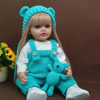 55 см силиконовая кукла реборн для девочек, милая принцесса Bb для новорожденных, реалистичная мягкая форма, наборы кукол, милый подарок принцессы, игрушки для детей 55cm