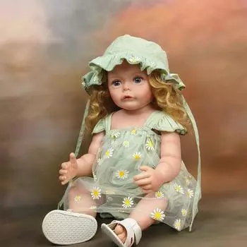 55 см силиконовая кукла всего тела Reborn для маленьких девочек принцесса Сью-Сью ручная роспись с укорененными волосами водонепроницаемая игрушка для девочек 55cm