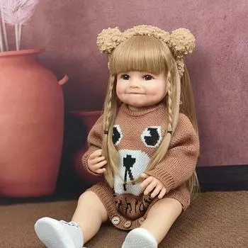 55 см водонепроницаемые искусственные детские игрушки для новорожденных, полный клей, могут вводиться в воду, имитирующие игрушечные лошадки для маленьких девочек