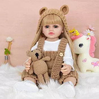 55 см живая имитация куклы моющаяся игрушка для девочек как настоящие куклы малышей детские игровые домики игрушки кукла реборн подарок на день рождения full set (doll + clothes)