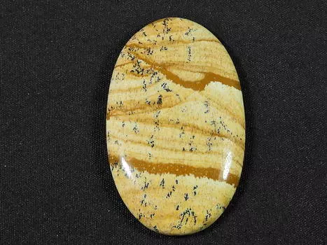 55Cts. AAA натуральный рисунок яшма овальный лечебный драгоценный камень 26X44X05MM SK-1077
