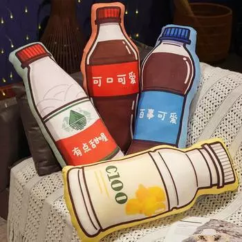 55x25 см Милая плюшевая игрушка-бутылка, подушка, мягкая подушка для паузы, офиса, кровати, сна, подушка для домашнего декора, подарок, кукла для детей, девочек 55x25cm