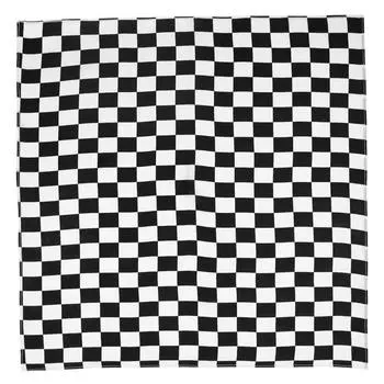 55x55 см Белый Черный Клетчатый Флаг Гоночная Бандана Унисекс Многоцелевой Квадратный Оголовье Мотоцикл Спорт На Открытом Воздухе Браслет Для Волос 1