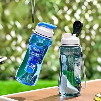 560ML Plastic Water Bottles Bottle BPA Free Outdoor Sports Water Cup Water Mug Student Portable Mug with Handle Drinkware 560ML