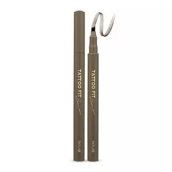 563 Lab Tattoo Fit Brow Pen, 02. Темно-коричневый, 1 шт.