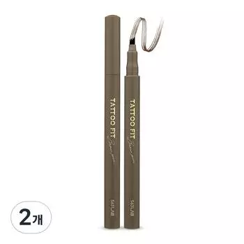 563 Lab Tattoo Fit Brow Pen 0,9 г, 02 Темно-коричневый, 2 шт.