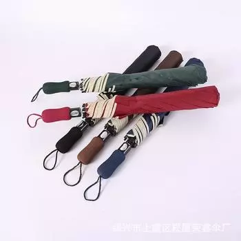 56-дюймовый большой двойной зонт для гольфа, автоматический складной зонт, можно напечатать бордовый