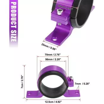 56 мм внутренний диаметр топливного насоса кронштейн опорный зажим подставка алюминиевый сплав топливный насос держатель приспособление автомобильные аксессуары фиолетовый