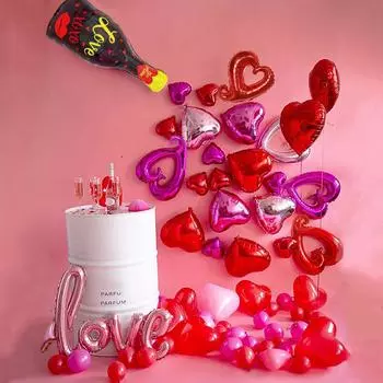 56 шт., бутылка вина, воздушный шар из фольги для свадьбы, я люблю тебя, поцелуй меня, латексный шар, украшение для дома, воздушный шар для взрослых, игрушка на День святого Валентина