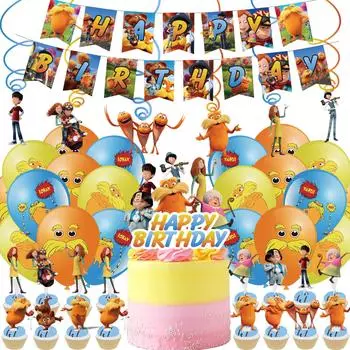 56 шт. мультяшных тематических украшений для вечеринки