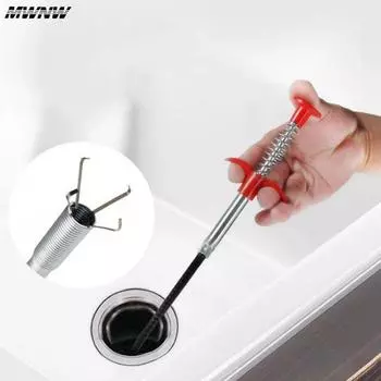 56cm Pipe Unclogger Drain Hair Cleaner Sink Cleaning Brush Pipe Unclogging Tool