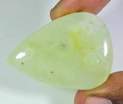 56Cts. Натуральный пренит рутил груша кабошон россыпью драгоценный камень 26X36X07MM PP-57