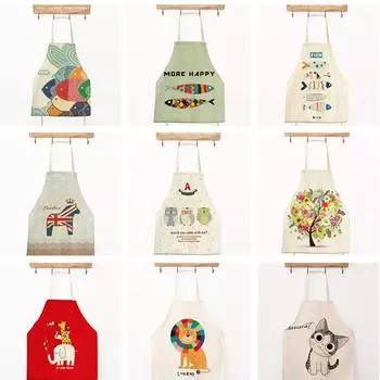 56x68 см в японском стиле винтажный хлопок лен кухонный инструмент для выпечки фартуки для взрослых праздничный подарок на вечеринку 56x68cm