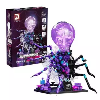 573PCS Technica полумеханический робот-паук меха строительные блоки с подсветкой модель сборка кирпичные игрушки для детей взрослые подарки