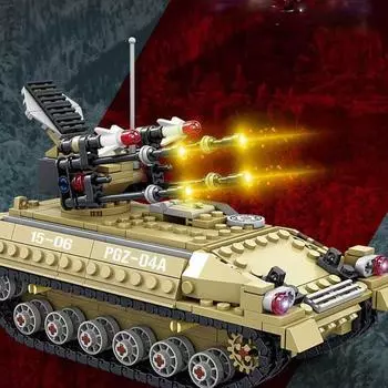 578 шт., военные танковые армейские строительные блоки, кирпичи, модель, подарок на день рождения для детей для мальчика No Box