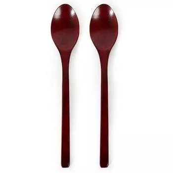 579 Lacquer Friend Лакированная ложка из цельного дерева, дерево, один предмет, 2 предмета, популярная корейская посуда