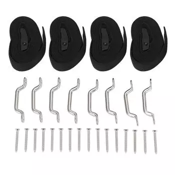 57-дюймовый стяжной ремень с пряжками, комплект из нержавеющей стали 304 для грузового мотоцикла, грузовика, лодки, мотоцикла для бездорожья K