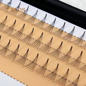 57 шт. 8 10 12 мм наращивание макияжа длинные индивидуальные накладные ресницы кластер красота здоровье 10mm