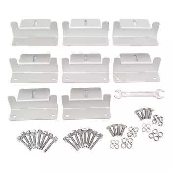 57 шт. кронштейны для крепления солнечных панелей из алюминиевого сплава, прочная поддержка, комплект для крепления солнечных панелей на крышу для автофургонов Trail