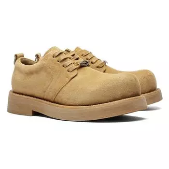 58028 Туфли дерби мужские весенне-летние новые туфли с большой головой Микки, на платформе, на низком каблуке, короткие ботинки, модная кожаная обувь 35-Female code