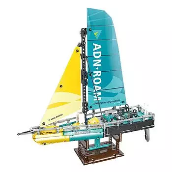 58123 Модель парусника типа «Океан 65» Конструктор Высокотехнологичная настольная коллекция Украшение Детские сборочные игрушки Подарок для взрослых мальчиков