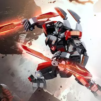 585 шт., модель боевой брони, строительные блоки, игрушки, робот-механик, сборка развивающих игрушек, подарки для детей (Нет коробки)