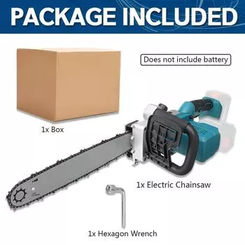 588vf 16-дюймовая электрическая цепная пила Электрический бесщеточный двигатель Деревообрабатывающая цепь Аккумуляторная пила для аккумулятора 2500 Вт Machine+Accessories