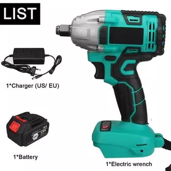 588vf 22800Amh 520N.M Бесщеточный беспроводной электрический ударный гайковерт с крутящим моментом Электроинструменты 2 литий-ионных аккумулятора для аккумулятора Makita 18 В 1*Battery