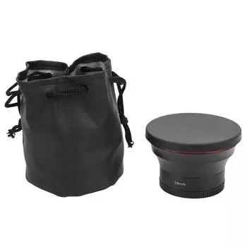 58 мм 0,43X широкоугольный объектив с оптически стеклянным объективом для камеры с макрообъективом для пейзажной фотографии