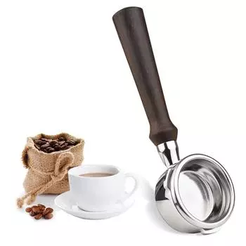 58 мм 3 ушка из нержавеющей стали бездонный голый портафильтр деревянная ручка для кофе чашка фильтр корзина замена для Barsetto BA101