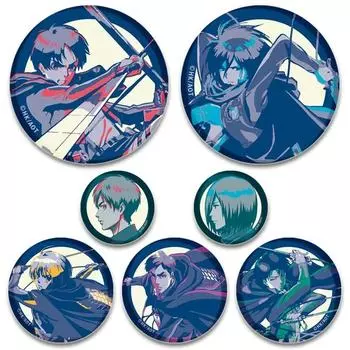 58 мм 58 мм акриловые булавки ручной работы Атака на Титанов аниме броши мультяшные значки смола эпоксидный декор ювелирные аксессуары подарки