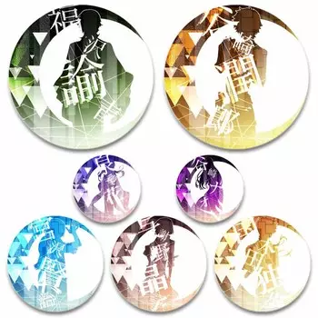 58 мм 58 мм аниме Бунго Бродячие собаки значок для косплея милая брошь Накадзима Ацуши коллекция Дазай Осаму эмалированные булавки для одежды на рюкзак