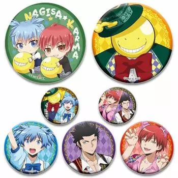 58 мм 58 мм брошь ручной работы, булавка, аниме, броши в классе, мультяшные значки для косплея, украшение для рюкзака, шляпы, булавки для отворота, подарки