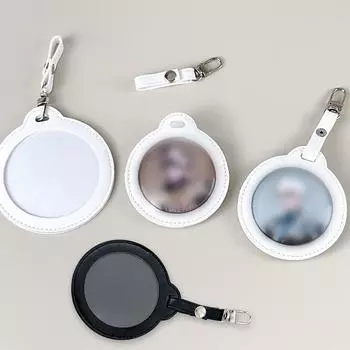 58 мм/75 мм подвеска для сумки-бейджа, маленькая круглая сумка-мешок Millet, подвеска для сумки-бара, барная стойка, подвеска для значка-бейджа Matte White 58mm