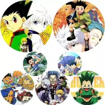 58 мм аниме Hunter X Hunter броши мультфильм косплей значки для рюкзака одежда модные ювелирные аксессуары манга значок булавка декор