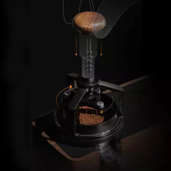 58 мм профессиональный распределитель кофе эспрессо мешалка с подставкой для чистки вращающаяся