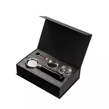 58 мм Ручка кофемашины из нержавеющей стали с двумя ушками Бездонный фильтр Портафильтр Универсальный E61 Инструменты для эспрессо C2B