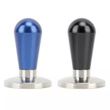 58 мм трамбовка для кофе из алюминиевого сплава, эргономичная ручка, пресс для кофе с постоянным сжатием, тампер для кофе H Black