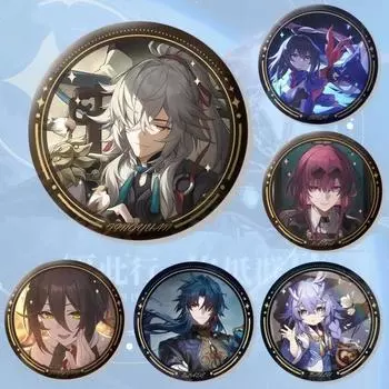 58 мм значки Honkai Star Rail Game Sampo Seele Hook Natasha, украшения для косплея, аксессуары, подарки