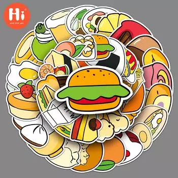 58 ручная роспись еды, оригинальный мультфильм, милая детская палатка Guka, ручная палатка, водонепроницаемое украшение, чехол для телефона, наклейка на багаж