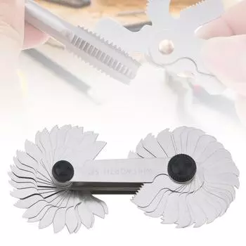 58 шт. метрических, имперских и американских резьбовых калибров 55 градусов, метрических 60 градусов и американских 60 градусов, калибр для измерения шага резьбы для измерительного инструмента 58pcs