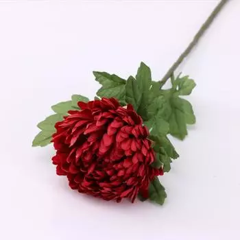 58 см большие бархатцы хризантемы искусственные шелковые цветы Флорес летний домашний DIY свадебный декор красный