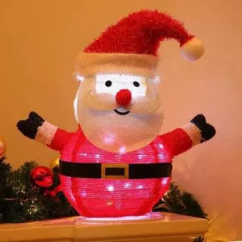 58 см светодиодный рождественский снеговик, рождественские игрушки, новогодний Санта-Клаус, креативное светящееся украшение для вечеринки, уличные рождественские украшения 57CM