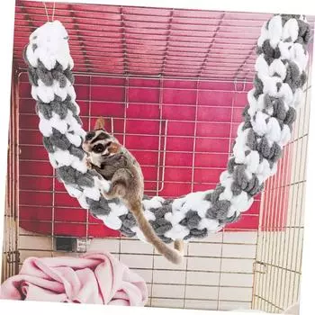 58 см веревка для лазанья попугай хомяк игрушка-качели морская свинка подвесная плетеная веревка для жевания птиц сахарная летающая попугайчик корелла подставка для дрессировки питомцев