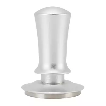 58mm Coffee Tamper with Scale 304 Stainless Steel Coffee Powder Constant Pressure Hammer for Coffee L(for 6.5-9kg) серебряный