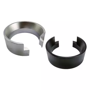 58mm Espresso Coffee Dosing Rings Practical Dosing Funnel Professional Reusable Kitchen Accessory Replacement for Cafe Bar Home серебряный