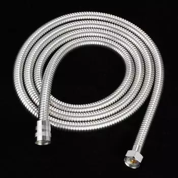 59-дюймовый душевой шланг, гибкая трубка из нержавеющей стали для ручной душевой насадки, удлиненный взрыв 79 Inches серебряный