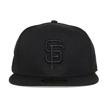 59FIFTY San Francisco Giants FITTED SAN FRANCISCO GIANTS 5950 Кепка черная [New Era] [MLB TEAM-BASIC CAP/BLACKOUT] (8 (приблизительно. 63,5 см), черный) [Элемент]