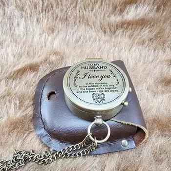 5.08 см Компас Подарки для мужчин Латунный компас Подарок на день рождения Рождественские подарки для мужчин